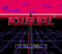 Rollerball title screen for Famicom